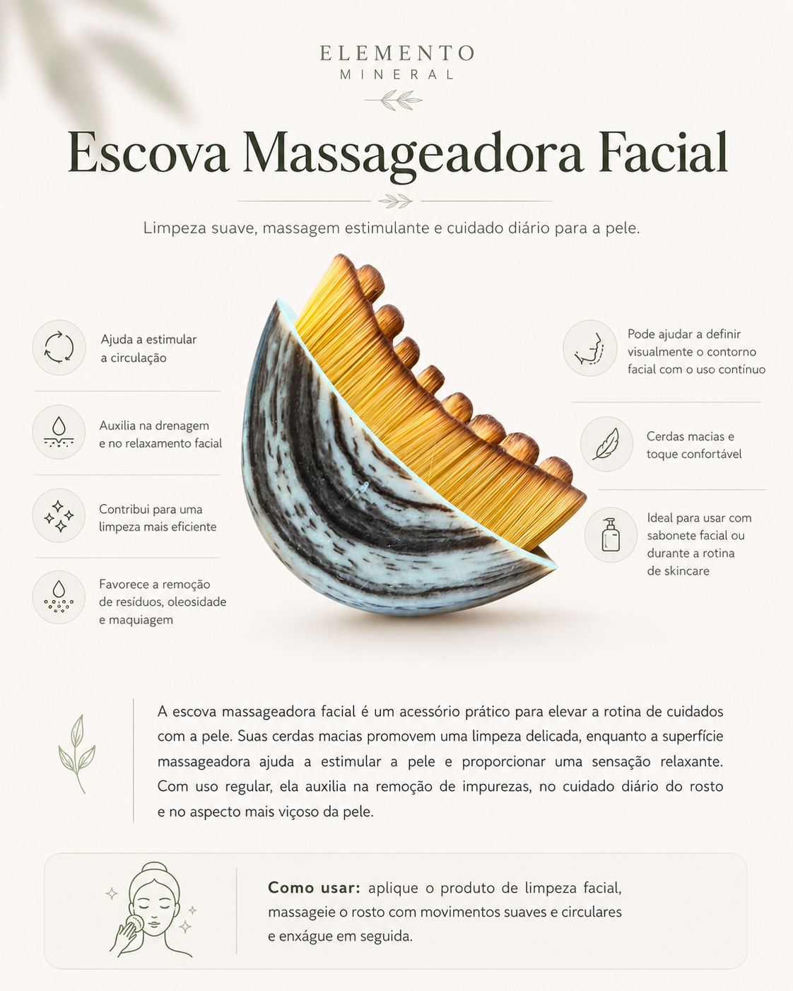 Escova Massageadora Facial