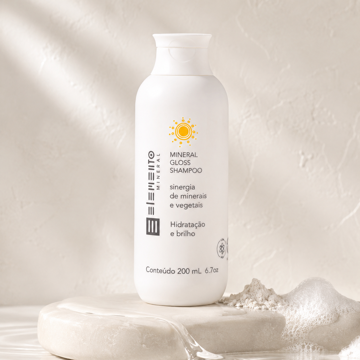Shampoo Mineral Gloss Hidratação e Brilho 200ml
